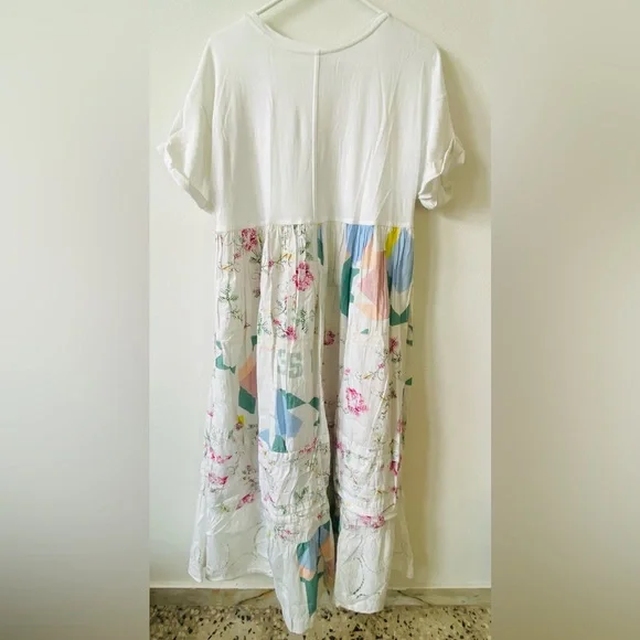 NWT Antropologie Pilcro Short- sleeve T-shirt Midi dress S - Picture 3 of 5